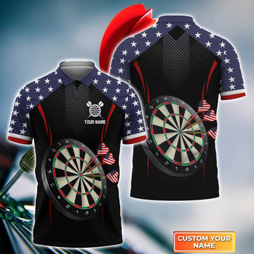 BlueJose USA Darts Personalized Name Shirt