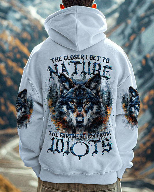 THE CLOSER I GET TO NATURE WOLF ALL OVER PRINT - TYTM0909242