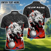 BlueJose Golf Fierce Wolf Design Personalized Name, Team Name 3D Shirt (4 Colors)