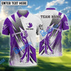 BlueJose Golf Lightning Strike Polo Shirt Customized Name, Team Name 3D Shirts (4 Colors)