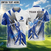 BlueJose Golf Lightning Strike Polo Shirt Customized Name, Team Name 3D Shirts (4 Colors)