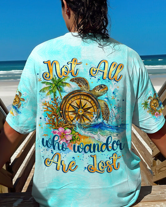 NOT ALL WHO WANDER ARE LOST TURTLE ALL OVER PRINT - TYTM1008242