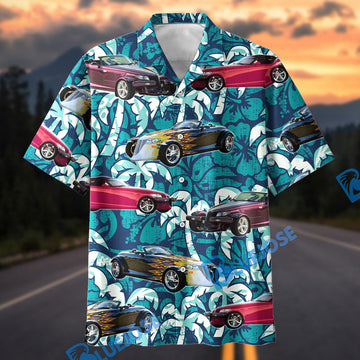 Bluejose Personalized Plymouth Prowler Car Retro Open Wheel Roadster Tropical Teal Hawaiian Shirt
