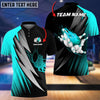 BlueJose Thunder Polka Dot Motifs Bowling Personalized Name, Team Name 3D Shirt (4 Colors), Personalized Shirts For Bowling Players
