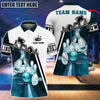 BlueJose Personalized Name Light Bowling Player Multicolor 3D Shirt