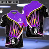 BlueJose Purple and Black Strike Ball 8 Billiard Personalized Unisex Shirt