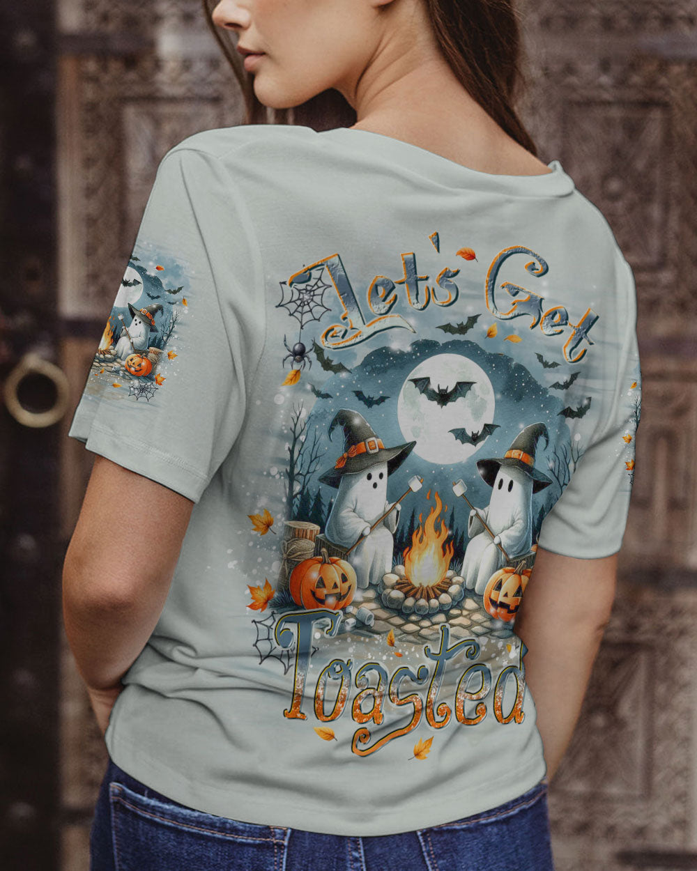 LET'S GET TOASTED BOOS HALLOWEEN ALL OVER PRINT - YHDU3008243