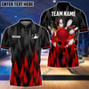 BlueJose Bowling And Pins Sword Legend Customized Name, Team Name 3D Shirt (4 Colors)