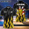 BlueJose Bowling And Pins Sword Legend Customized Name, Team Name 3D Shirt (4 Colors)