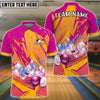 BlueJose Bowling Ball And Pins Winner Personalized Name, Team Name Unisex Shirt