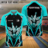 BlueJose Bowling And Pins Mech Warrior Customized Name, Team Name 3D Shirt (5 Colors)