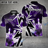 BlueJose Bowling And Pins Smoke Premium Customized Name 3D Shirt (4 Colors)