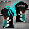 BlueJose Bowling And Pins Color Scratch Customized Name 3D Shirt (4 Colors)