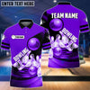 BlueJose Bowling and Pins Colorful Personalized Name Team Name 3D Shirt (4 Colors)