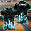 BlueJose Bowling And Pins Tiger Pattern Customized Name, Team Name 3D Shirt (5 Colors)