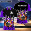 BlueJose Bowling And Pins Diamond Broken Customized Name, Team Name 3D Shirt (4 Colors)