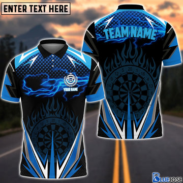 BlueJose Dart Blue Fire Personalized Name Shirt