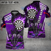 BlueJose Darts Dartboard Flame Hitting Target Personalized Name, Team Name Shirt (4 Colors)