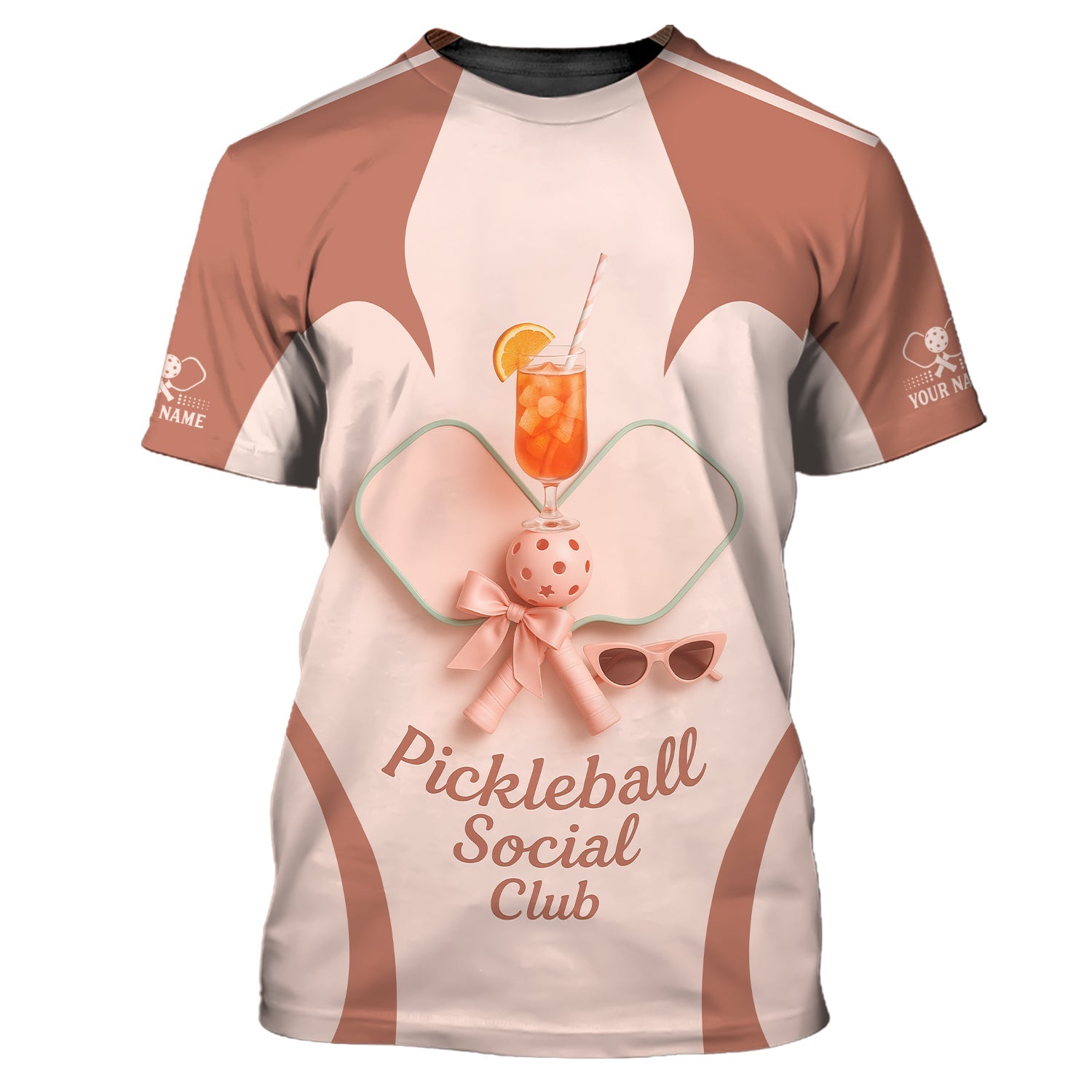 Pickleball Social Club Shirt, Custom Name Ladies Pickleball Shirts, Pickleball Cocktail Polos