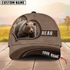 BlueJose Rustic Brown Personalized Name Cap For Hunting Lovers