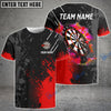 BlueJose Paint Style Darts Personalized Name, Team Name Shirt (4 Colors)