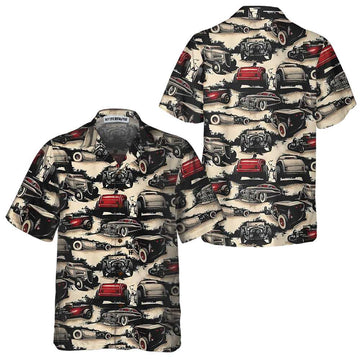 Bluejose Retro Hot Rod Hawaiian Shirt