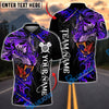 BlueJose Darts Power Tiger Multicolor Options Personalized Name Shirt (5 Colors)