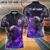 BlueJose Bowling Fire Griffin Lava Beast Customized Name, Team Name 3D Shirt (4 Colors)