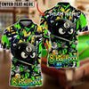 BlueJose Billiards Ball 8 Pool Street Graffiti Nervous Design Personalized Name Shirt (4 Colors)