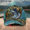 BlueJose Fishing Mermaid Scale Camo Rope Personalized Name Classic 3D Cap Personalized Cap (13 Breeds)