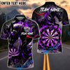 BlueJose Darts Horse Fiery Dark Fantasy Personalized Name, Team Name Unisex Shirt (4 Colors)