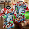 BlueJose Billiards Ball 8 Shark Pool Graffiti Splash Art Billiards Hustle Style Personalized Name Shirt (4 Colors)
