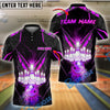 BlueJose Bowling And Pins Gold Light Customized Name 3D Shirt (6 Colors)