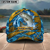 BlueJose Fishing Explosive Water Splash Personalized Name Classic 3D Cap (13 Breeds)