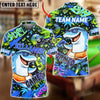 BlueJose Billiards Graffiti Cool Dolphin 8 Ball Character Personalized Name Shirt (4 Colors)