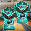BlueJose Bowling And Pins Freedom Thunder American Eagle Customized Name, Team Name 3D Shirt (4 Colors)