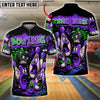 BlueJose Bowling Cartoon Screaming Pins Street Art Customized Name 3D Shirt (4 Colors)