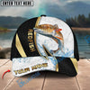 BlueJose Fishing Gold Black Dynamic Jump Personalized Cap (13 Breeds)