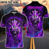 BlueJose Darts Flaming Skull Face Skeleton Middle Finger Dartboard Multicolor Options Personalized Name Shirt (4 Colors)
