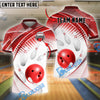 BlueJose Bowling And Pins Strike Force Customized Name, Team Name 3D Shirt (4 Colors)