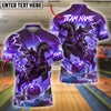 BlueJose Bowling And Pins Thunder Stallion Customized Name, Team Name 3D Shirt (4 Colors)
