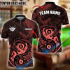 BlueJose Billiards Yin And Yang Ball 8 Dragon Personalized Name Shirt (4 Colors)
