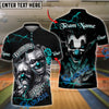 BlueJose Bowling And Pins Evil Clown & Mask Design Customized Name, Team Name 3D Shirt (4 Colors)