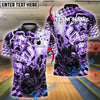 BlueJose Bowling And Pins Electric Theatrical Customized Name, Team Name 3D Shirt (4 Colors)