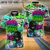 BlueJose Bowling And Pins ‚ÄúNever Miss Strike‚Äù Urban Hip-Hop Customized Name, Team Name 3D Shirt (4 Colors)