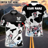 BlueJose Darts Funny Holstein Cow Cartoon Personalized Name Shirt