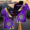BlueJose Darts Dartboard Colorful Smoke Customized Name, Team Name 3D Shirt (4 Colors)