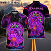 BlueJose Darts Neon Dartboard Bear Holding Darts Customized Name, Team Name 3D Shirt (4 Colors)