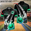 BlueJose Bowling And Pins Fire Strike Customized Name, Team Name 3D Shirt (4 Colors)