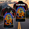 BlueJose Darts Funny Beer Neon Mascot Style Customized Name, Team Name 3D Shirt (4 Colors)